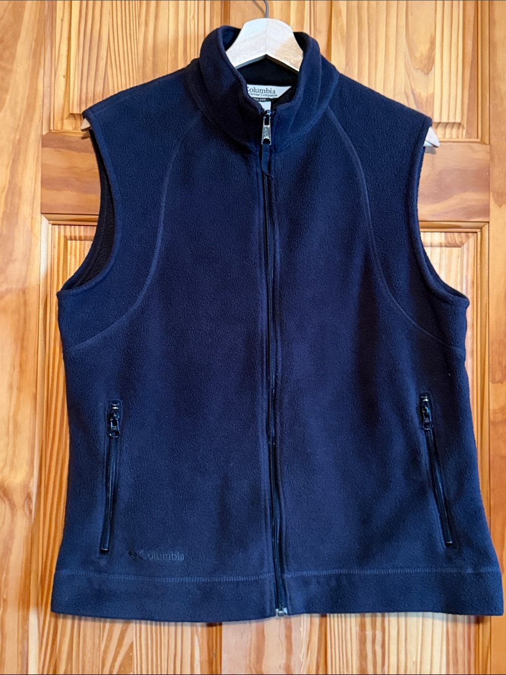 Columbia Black Full-Zip Fleece Vest